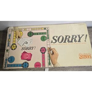 Vintage 1964 Parker Brothers‎ Sorry! Board Game COMPLETE
